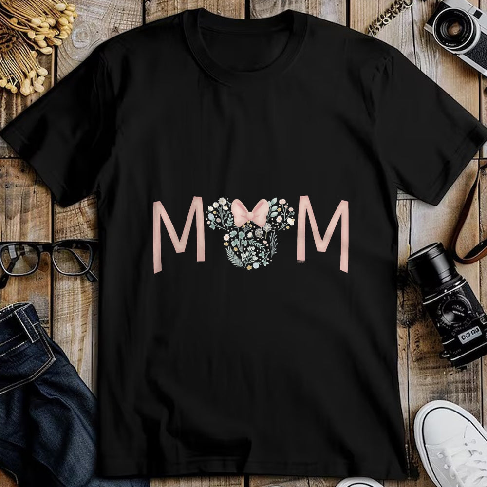 Gift for Mom Shirt, Funny Mom Unisex T-Shirt/Hoodie/Sweatshirt HLT00 - Disney Minnie Mouse Spring Florals Mom T-Shirt