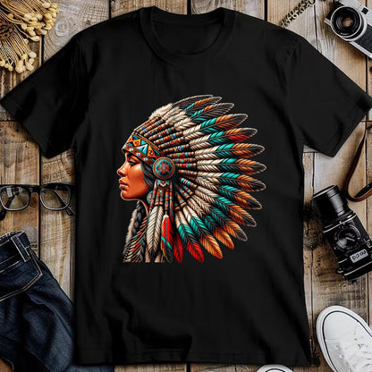 Native American T-Shirts, Vintage Native American Unisex T-Shirt/Hoodie/Sweatshirt HLT00 - Native American Woman Indian Warrior for Women