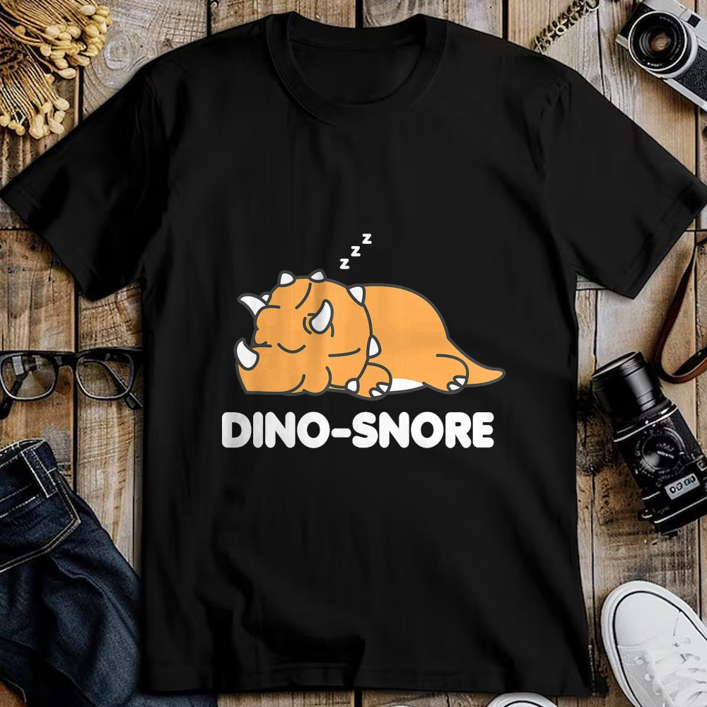 Best Dinosaur Lover Shirt, Funny Dinosaur UnisexT-Shirt/Hoodie/Sweatshirt HLT00 - Dino Snore Triceratops Dinosaur Pyjamas T-Shirt