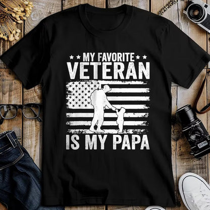 Proud Veteran Shirt, Funny Veteran UnisexT-Shirt/Hoodie/Sweatshirt HLT00 - Veterans Day Military My Favorite Veteran Is My Papa Kids T-Shirt