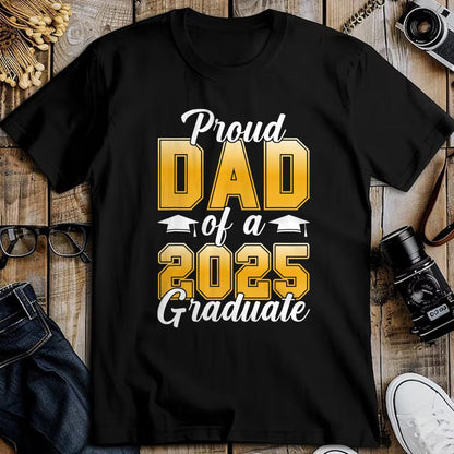 Gift for Dad Shirt, Funny Dad Unisex T-Shirt/Hoodie/Sweatshirt HLT00 – Proud Dad Of A 2025 Graduate Senior Graphic T-Shirt