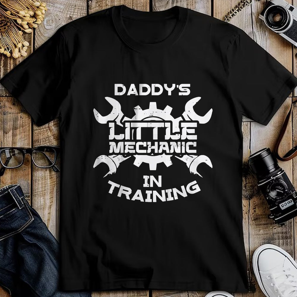 Best Mechanic Life Shirt, Funny Mechanic UnisexT-Shirt/Hoodie/Sweatshirt HLT00 - Kids Daddys Little Mechanic in Training Boys Girls Kids Toddler T-Shirt