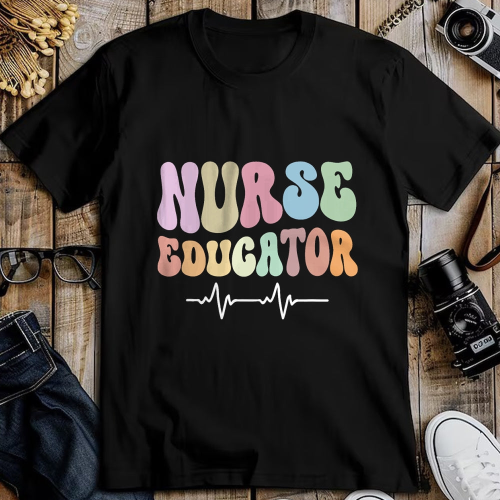 Funny Nurse Shirt, Nurse Unisex T-Shirt/Hoodie/Sweatshirt HLT00 - Groovy Certified Nurse Educator Nursing School Instructor T-Shirt