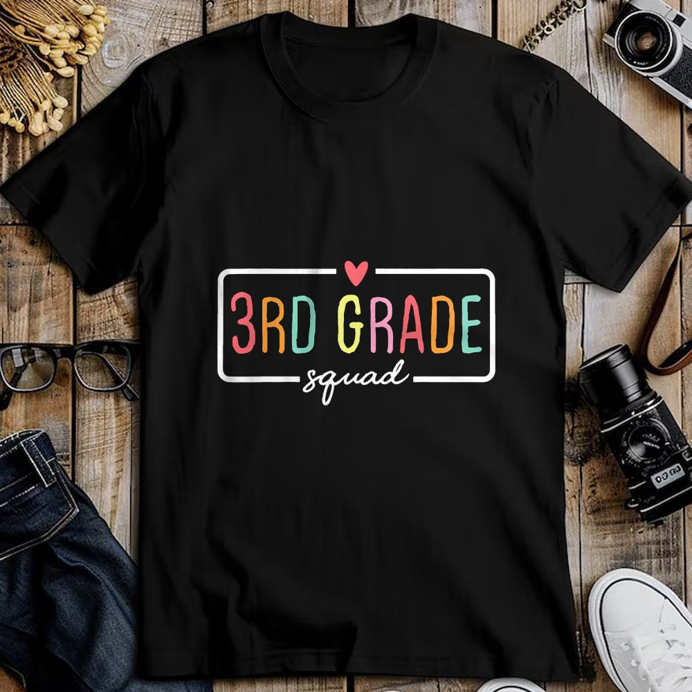 Best Teacher Shirt, Funny Teacher UnisexT-Shirt/Hoodie/Sweatshirt HLT00 - 3rd Grade Team Crew Third Grade Squad Back to School Teacher T-Shirt