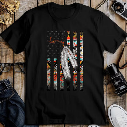 Native American T-Shirts, Vintage Native American Unisex T-Shirt/Hoodie/Sweatshirt HLT00 - Native American Justice Day Shirt, Tribe Feather Flag