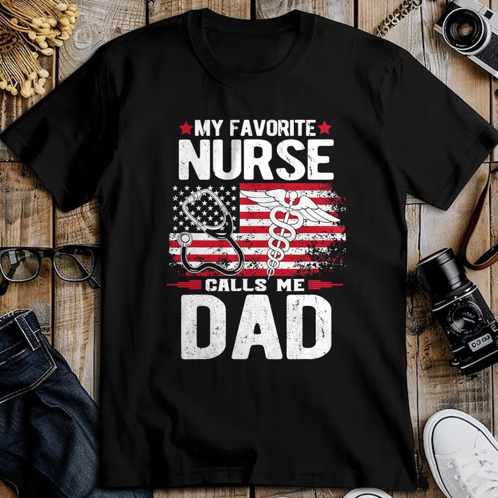 Funny Nurse Shirt, Nurse Unisex T-Shirt/Hoodie/Sweatshirt HLT00 - My Favorite Nurse Calls Me Dad Fathers Day T-Shirt