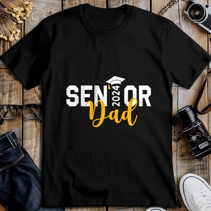 Gift for Dad Shirt, Funny Dad Unisex T-Shirt/Hoodie/Sweatshirt HLT00 – Proud Senior Dad 2024 Senior 2024 Dad Class Of 2024 Father T-Shirt