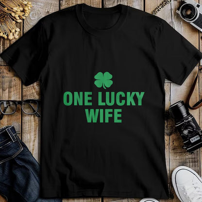 Best Wife Shirt, Wife and Husband Unisex T-Shirt/Hoodie/Sweatshirt HLT00 - Gift for wife T shirt, lucky wife   One Lucky Wife Long Sleeve T-Shirt
