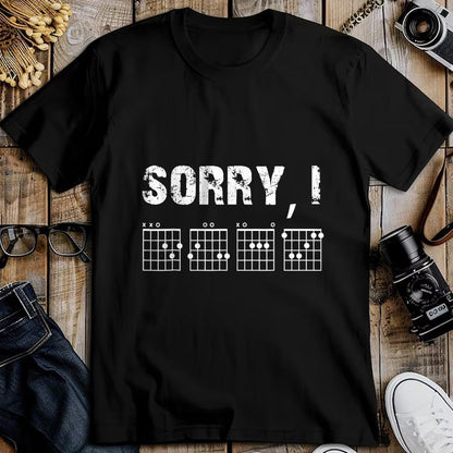 Guitar Lover Shirt, Funny Guitar UnisexT-Shirt/Hoodie/Sweatshirt HLT00 - Sorry I-DGAF Funny Hidden Message Guitar Chords for Lover T-Shirt