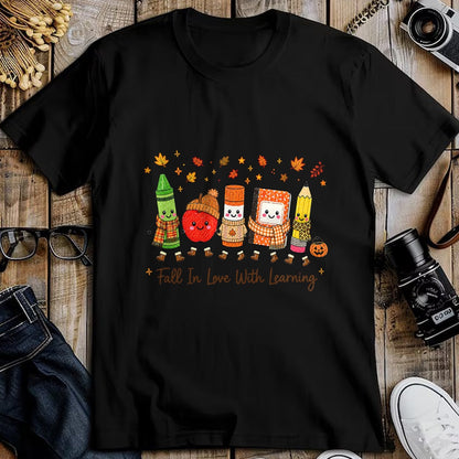 Best Teacher Shirt, Funny Teacher UnisexT-Shirt/Hoodie/Sweatshirt HLT00 - Fall in Love with Learning Teacher Classroom Women Kids T-Shirt