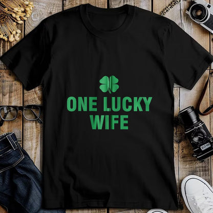 Best Wife Shirt, Wife and Husband Unisex T-Shirt/Hoodie/Sweatshirt HLT00 - Gift for wife T shirt, lucky wife   One Lucky Wife Zip Hoodie