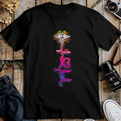 Funny Nurse Shirt, Nurse Unisex T-Shirt/Hoodie/Sweatshirt HLT00 - Proud Nurse Colorful Heartbeat Tie Dye Nursing Love Nurse T-Shirt