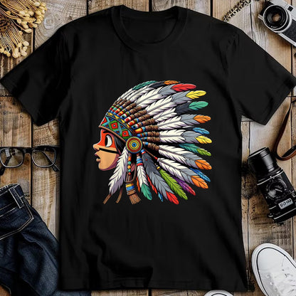 Native American T-Shirts, Vintage Native American Unisex T-Shirt/Hoodie/Sweatshirt HLT00 - Native American Indian Ancestors Headdress Chief kid toddler