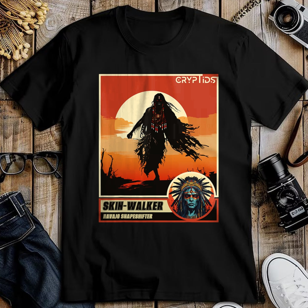 Native American T-Shirts, Vintage Native American Unisex T-Shirt/Hoodie/Sweatshirt HLT00 - Native American Folklore Cryptid Skinwalker