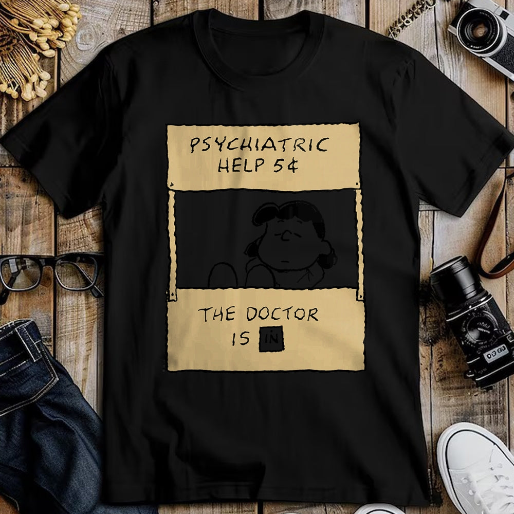 Best Doctor Shirt, Funny Doctor UnisexT-Shirt/Hoodie/Sweatshirt HLT00 - Peanuts - Lucy Doctor is in T-Shirt