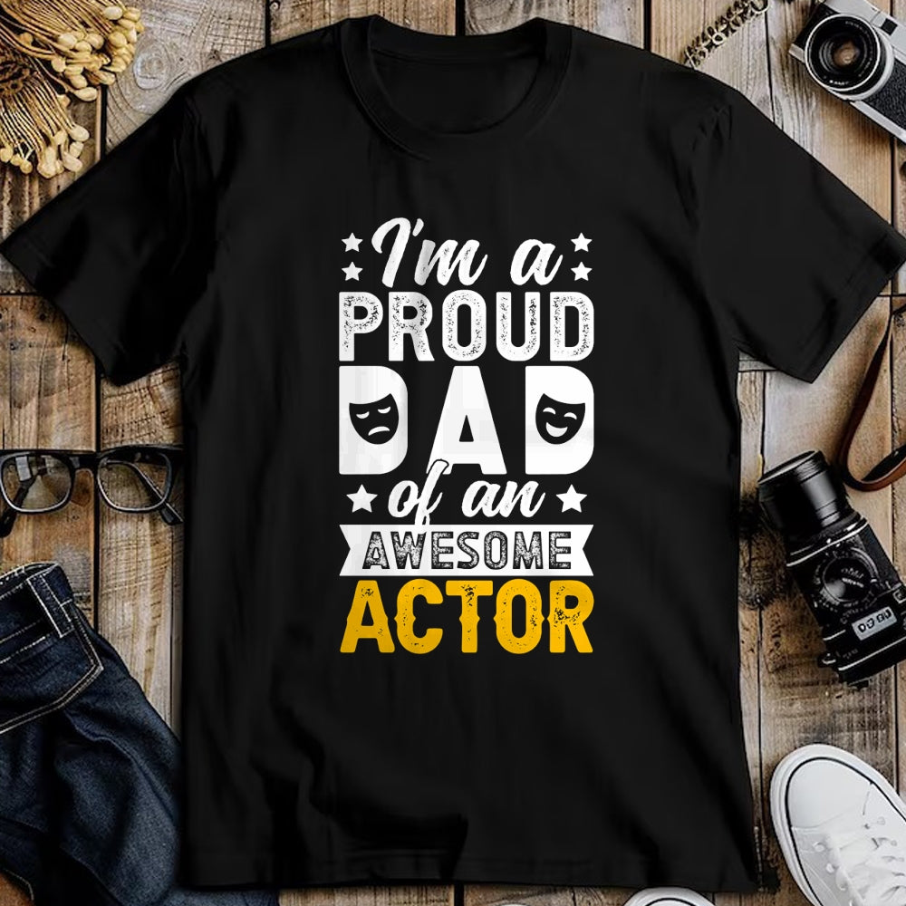 Gift for Dad Shirt, Funny Dad Unisex T-Shirt/Hoodie/Sweatshirt HLT00 – Proud Theatre Actor Dad Theatre Dad Theatre Father Long Sleeve T-Shirt
