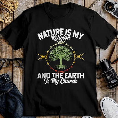 Native American T-Shirts, Vintage Native American Unisex T-Shirt/Hoodie/Sweatshirt HLT00 - Nature Is My Religion Earth Is My Church Native American Day