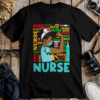 Funny Nurse Shirt, Nurse Unisex T-Shirt/Hoodie/Sweatshirt HLT00 - Womens Dy Black Nurse 2020 Costume Black History Month Gifts T-Shirt