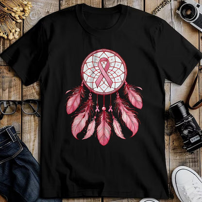 Native American T-Shirts, Vintage Native American Unisex T-Shirt/Hoodie/Sweatshirt HLT00 - Pink Ribbon Native Indian DreamCatcher Art Breast Cancer