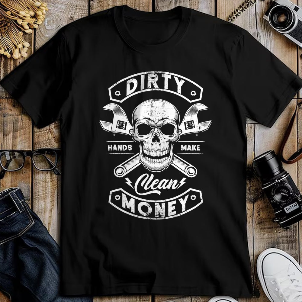 Best Mechanic Life Shirt, Funny Mechanic UnisexT-Shirt/Hoodie/Sweatshirt HLT00 - My Hands May Be Dirty But My Money is Clean Mechanic Repair T-Shirt