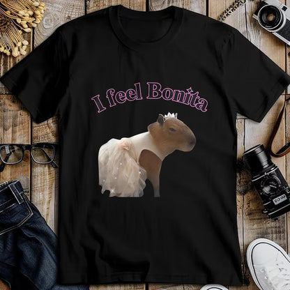 Cute Capybara Shirt, Funny Capybara Unisex T-Shirt/Hoodie/Sweatshirt HLT00 - I feel Bonita Capybara FUNNY T-Shirt