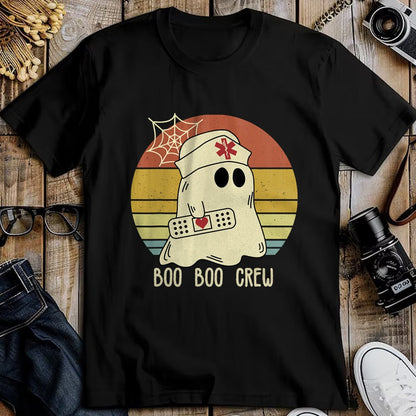 Funny Nurse Shirt, Nurse Unisex T-Shirt/Hoodie/Sweatshirt HLT00 - Boo Boo Crew Nurse Halloween Nurse for Women T-Shirt