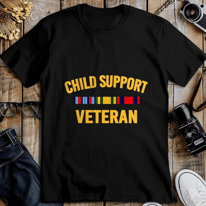 Proud Veteran Shirt, Funny Veteran UnisexT-Shirt/Hoodie/Sweatshirt HLT00 - Child Support Veteran Shirts Patriots Veteran Flag T-Shirt, Men, Black, 3X-Large