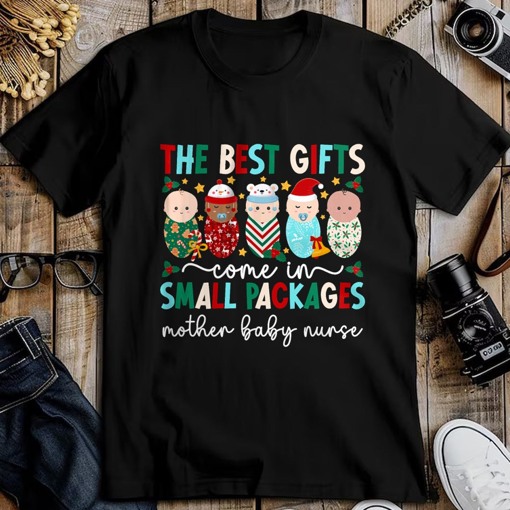 Funny Nurse Shirt, Nurse Unisex T-Shirt/Hoodie/Sweatshirt HLT00 - Small Packages Mother Baby Nurse Christmas Mom Baby Nurse T-Shirt