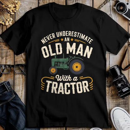 Best Farmer Life Shirt, Funny Farmer UnisexT-Shirt/Hoodie/Sweatshirt HLT00 - Never Underestimate an Old Man with a Tractor – Farming dad T-Shirt