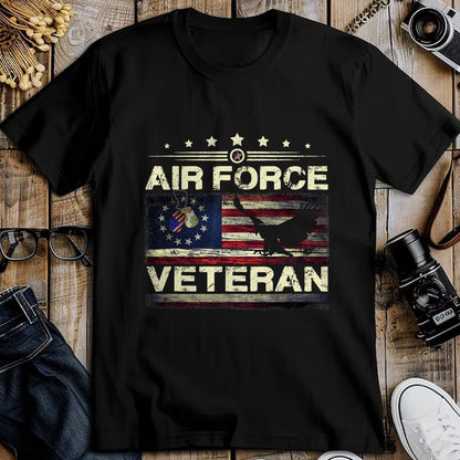 Proud Veteran Shirt, Funny Veteran UnisexT-Shirt/Hoodie/Sweatshirt HLT00 - Veteran US Air Force Tshirt - American Betsy Ross Flag T-Shirt