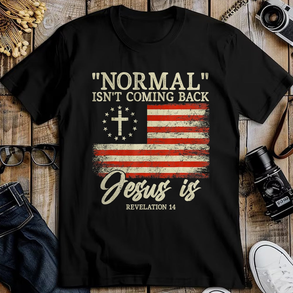 Christian Tee, Christian Faith Unisex T-Shirt/Hoodie/Sweatshirt HLT00 - Christian Normal Isn_t Coming Back Jesus Is Gift T-Shirt