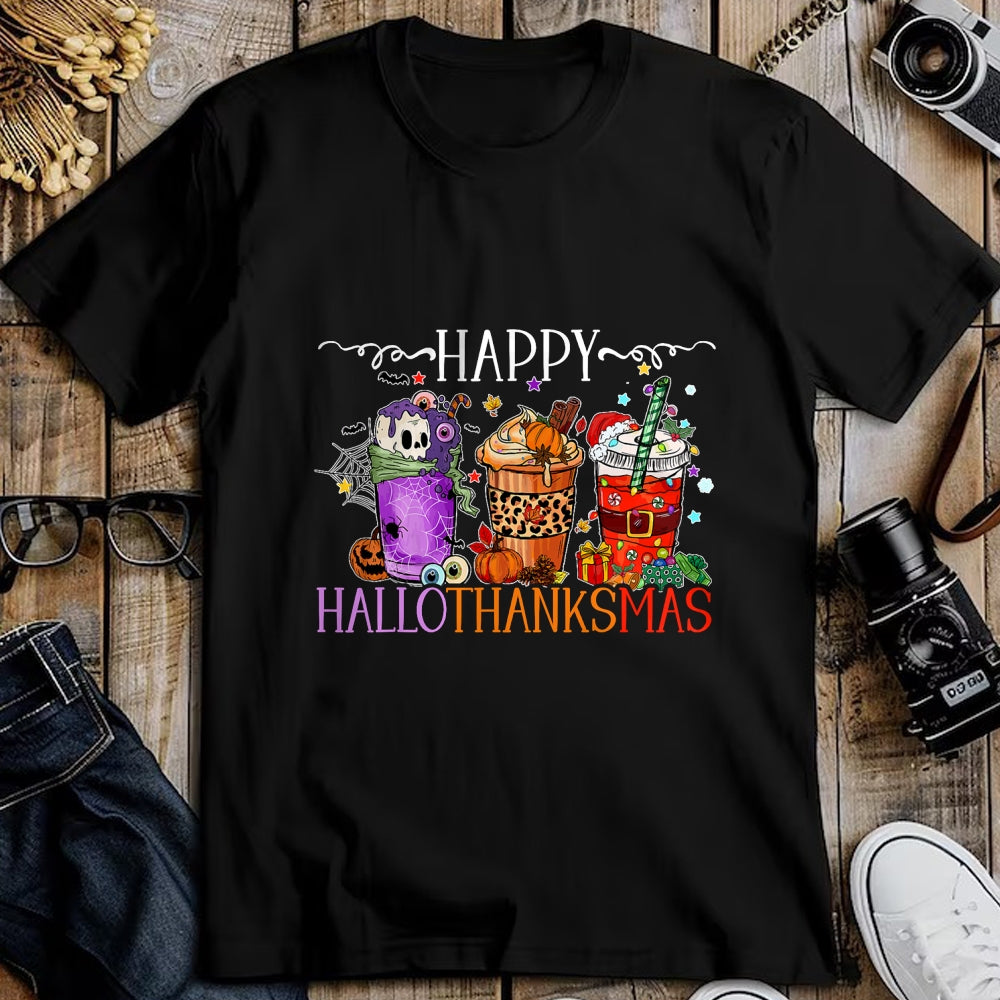 Best Thanksgiving Family Shirt , Funny Thanksgiving UnisexT-Shirt/Hoodie/Sweatshirt HLT00 - Happy Hallothanksmas Halloween Thanksgiving Christmas T-Shirt