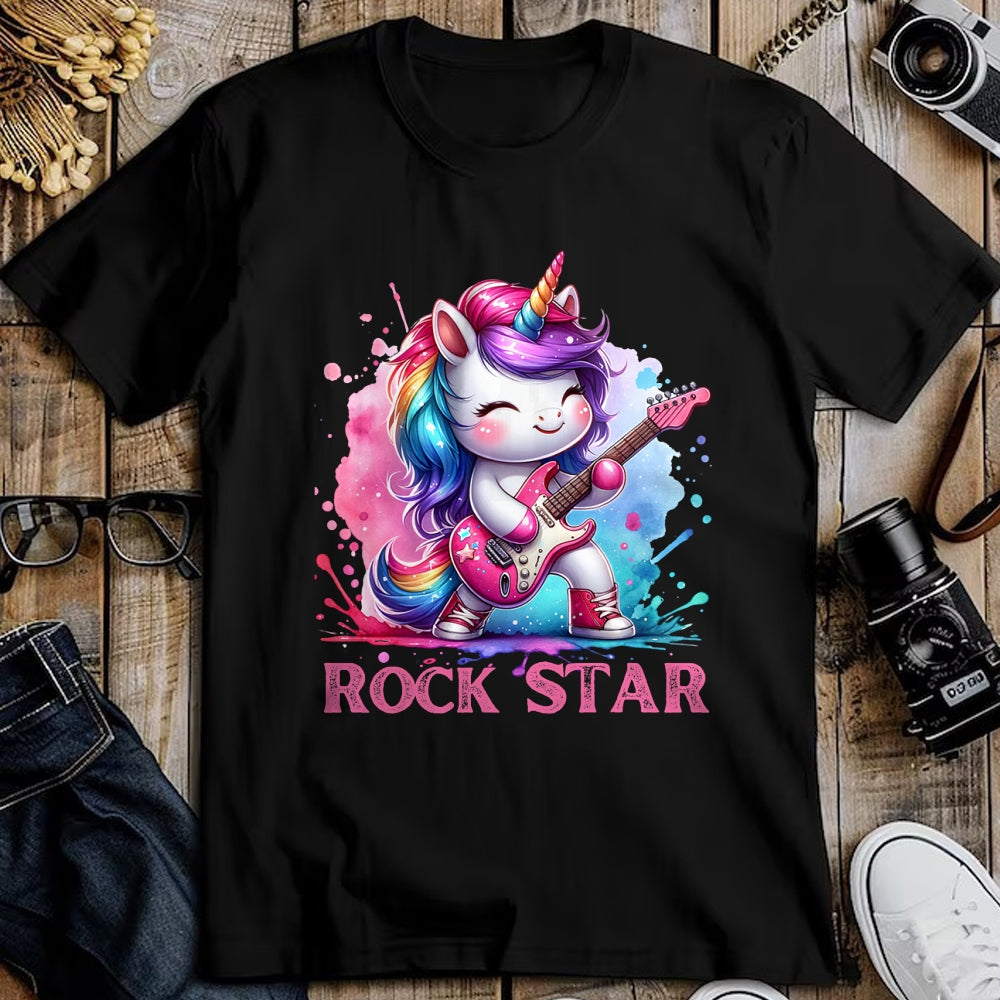 Guitar Lover Shirt, Funny Guitar UnisexT-Shirt/Hoodie/Sweatshirt HLT00 - Cute Unicorn Rock Star Guitar Rockin_ Music Singer T-Shirt