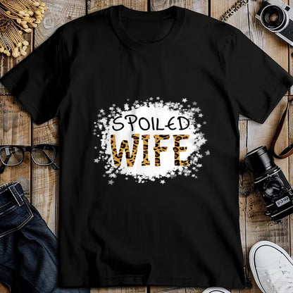 Best Wife Shirt, Wife and Husband Unisex T-Shirt/Hoodie/Sweatshirt HLT00 - Gift for wife T shirt, spoiled wife   Spoiled Wife Leopard Cheetah Mother Mama Mom Fiance T-Shirt