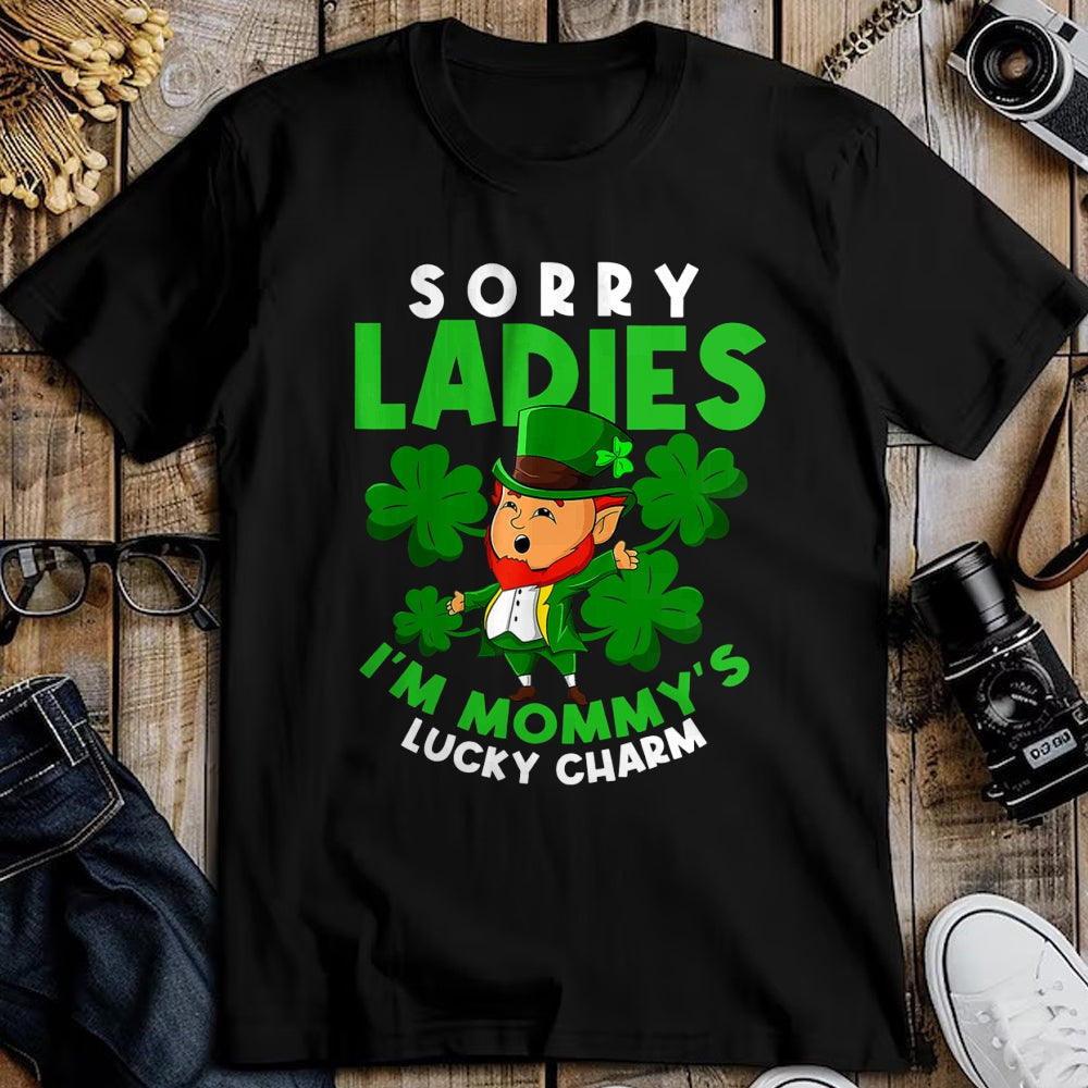 Gift for Mom Shirt, Funny Mom Unisex T-Shirt/Hoodie/Sweatshirt HLT00 - Mommys Lucky Charm Mom St Patricks Day Leprechaun Toddler T-Shirt