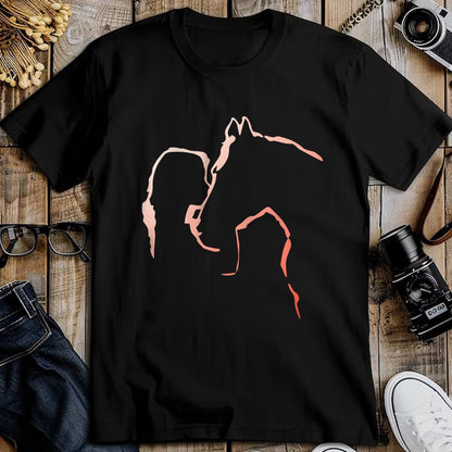 Best Horse Lover Shirt , Funny Horse UnisexT-Shirt/Hoodie/Sweatshirt HLT00 - Horse Kiss Horse Motif Girl Kisses Horse Silhouette Horse T-Shirt
