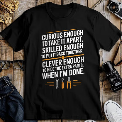 Best Mechanic Life Shirt, Funny Mechanic UnisexT-Shirt/Hoodie/Sweatshirt HLT00 - Funny Mechanic Saying Curious Skilled Clever Repair Humor T-Shirt
