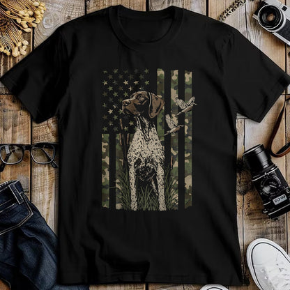 Funny Hunting Shirt, Gift For Hunting Lover Unisex T-Shirt/Hoodie/Sweatshirt HLT00 - Pheasant Hunting Dog Distressed (Design on Back) T-Shirt