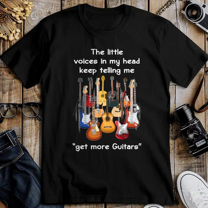 Guitar Lover Shirt, Funny Guitar UnisexT-Shirt/Hoodie/Sweatshirt HLT00 - The Voices in My Head Keep Telling Me to Get More Guitars T-Shirt