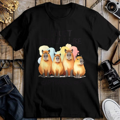 Cute Capybara Shirt, Funny Capybara Unisex T-Shirt/Hoodie/Sweatshirt HLT00 - Funny Capybara Long Sleeve T-Shirt (3)