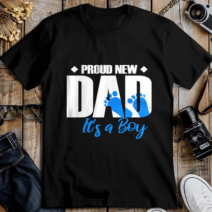 Gift for Dad Shirt, Funny Dad Unisex T-Shirt/Hoodie/Sweatshirt HLT00 – Mens Proud New Dad It_s A Boy T-Shirt