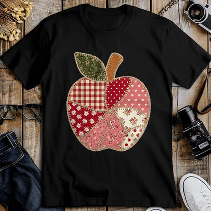 Best Teacher Shirt, Funny Teacher UnisexT-Shirt/Hoodie/Sweatshirt HLT00 - Vintage Quilted Apple Cute Teacher Back to School T-Shirt