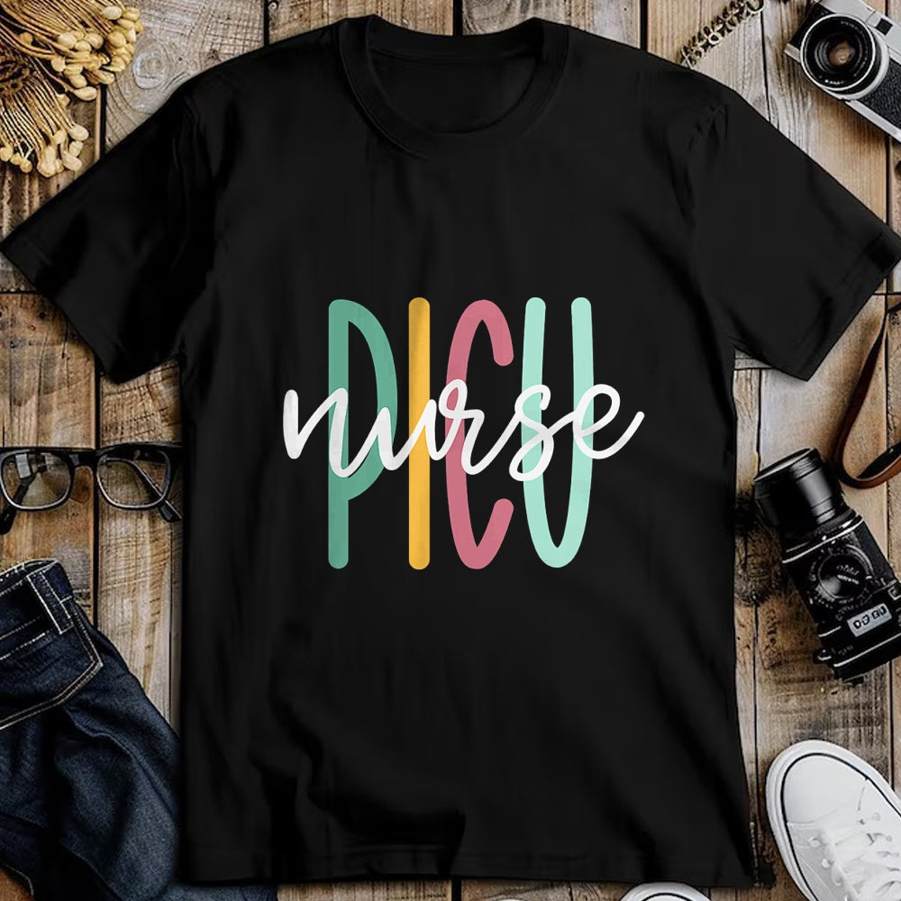 Funny Nurse Shirt, Nurse Unisex T-Shirt/Hoodie/Sweatshirt HLT00 - Cute PICU Nurse T-Shirt