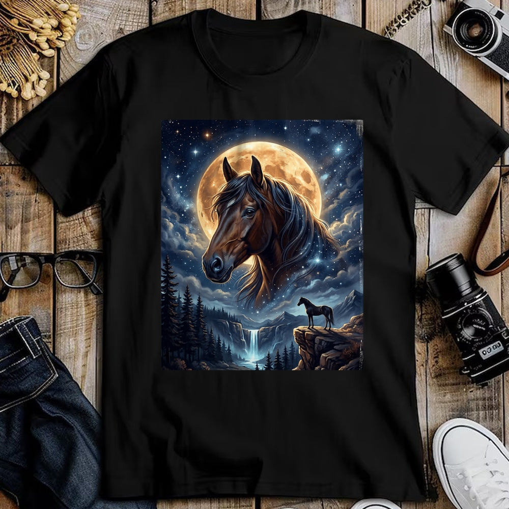 Best Horse Lover Shirt , Funny Horse UnisexT-Shirt/Hoodie/Sweatshirt HLT00 -Mystical Retro Majestic Horse Spirit Animal Full Moon Nature T-Shirt