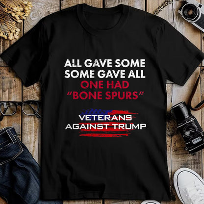 Proud Veteran Shirt, Funny Veteran UnisexT-Shirt/Hoodie/Sweatshirt HLT00 - Veterans Anti-Trump Draft Dodger Bone Spores Vet T-Shirt T-Shirt, Men, Asphalt Grey, X-Large