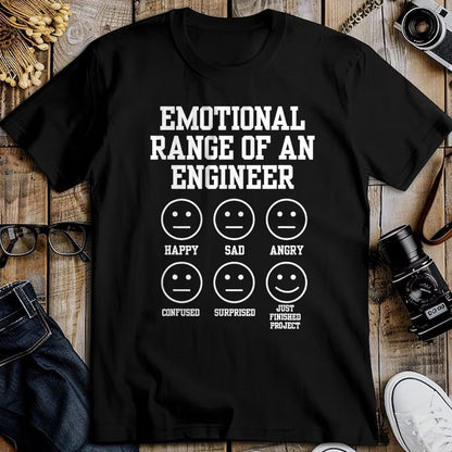 Best Mechanic Life Shirt, Funny Mechanic UnisexT-Shirt/Hoodie/Sweatshirt HLT00 - Emotional Range of an Engineer Funny Engineering Faces Fan T-Shirt