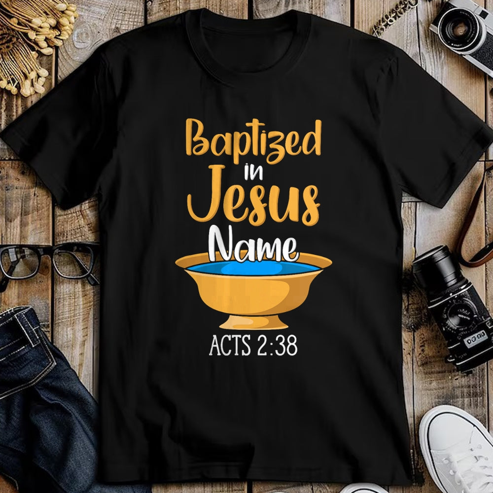 Christian Tee, Christian Faith Unisex T-Shirt/Hoodie/Sweatshirt HLT00 - CHRISTIAN BAPTISM Baptized in Christ Acts 238 T-Shirt