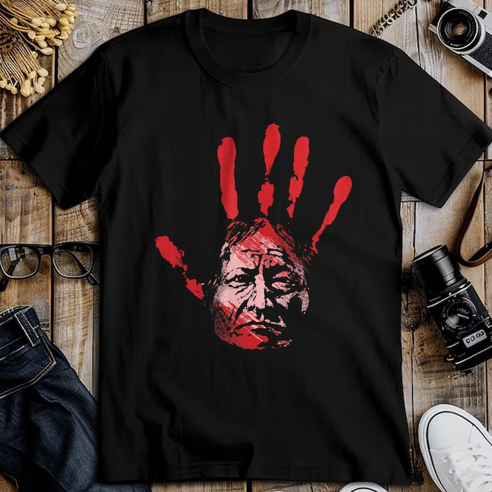 Native American T-Shirts, Vintage Native American Unisex T-Shirt/Hoodie/Sweatshirt HLT00 - Native American Indigenous Red Hand Indian Blood Themed (3)