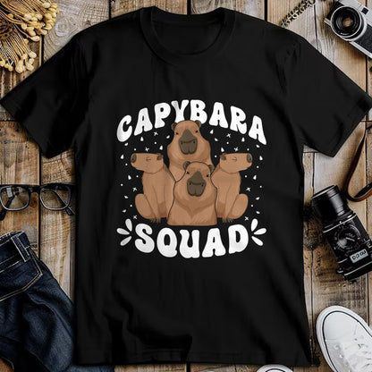 Cute Capybara Shirt, Funny Capybara Unisex T-Shirt/Hoodie/Sweatshirt HLT00 - Capybara Themed Party Capybara Squad T-Shirt
