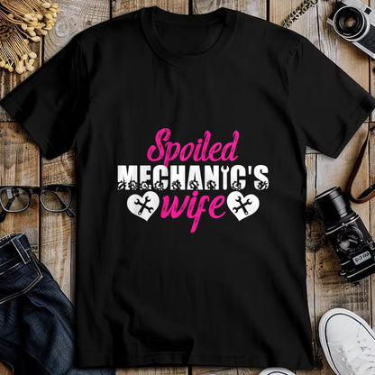 Best Wife Shirt, Wife and Husband Unisex T-Shirt/Hoodie/Sweatshirt HLT00 - Gift for wife T shirt, spoiled wife   Spoiled Mechanic's Wife Of A Mechanic Wife Pullover Hoodie